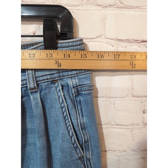 Pilcro and the Letterpress Anthropologie Pleated Wide leg Jeans Size 29 Hi Waist - Picture 8 of 14